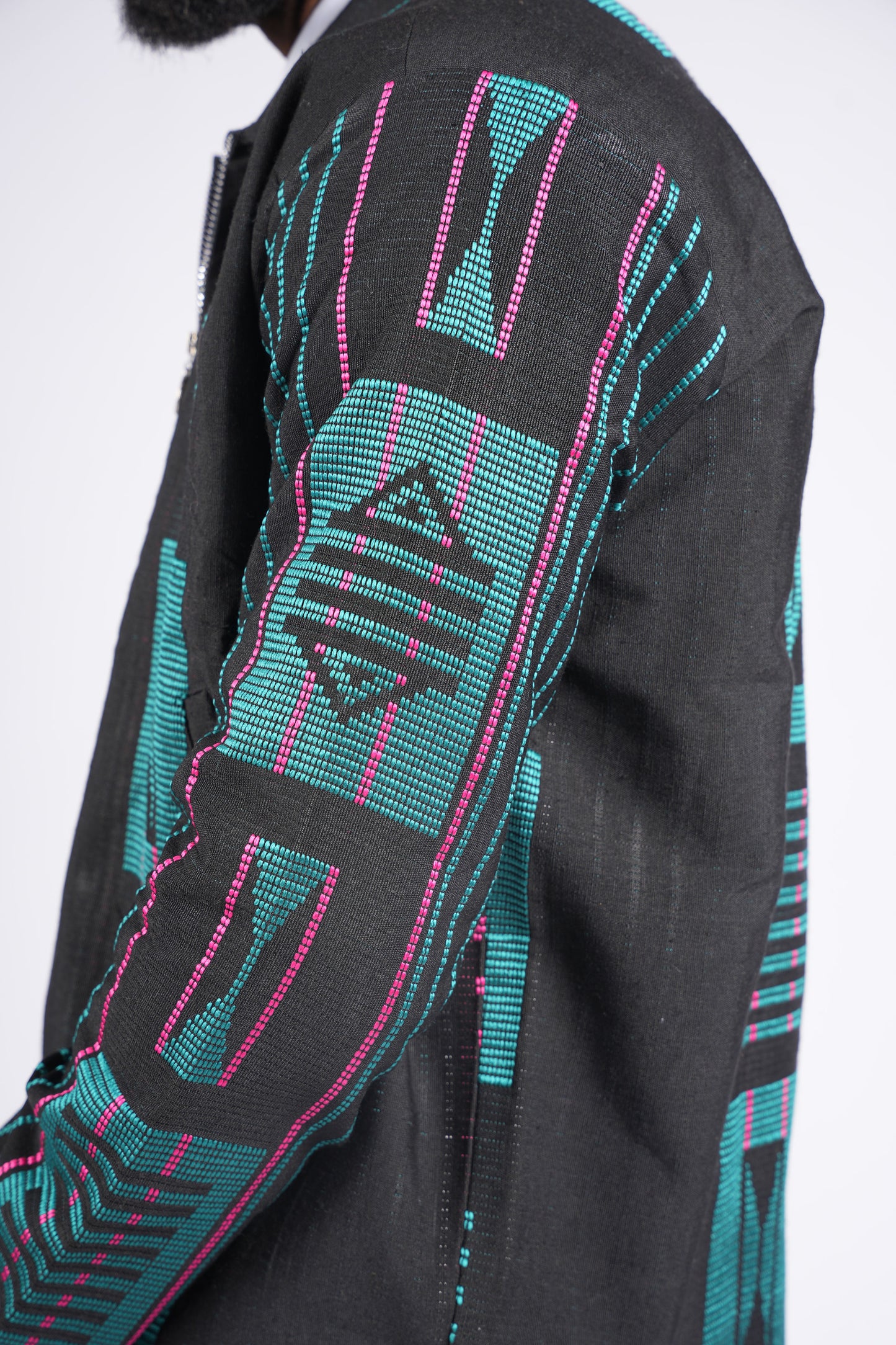 Akwete Bomber Jacket - Handcrafted