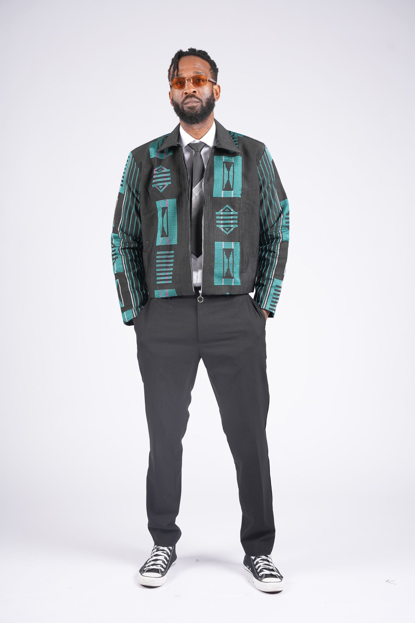 Akwete Bomber Jacket - | Contemporary Streetwear