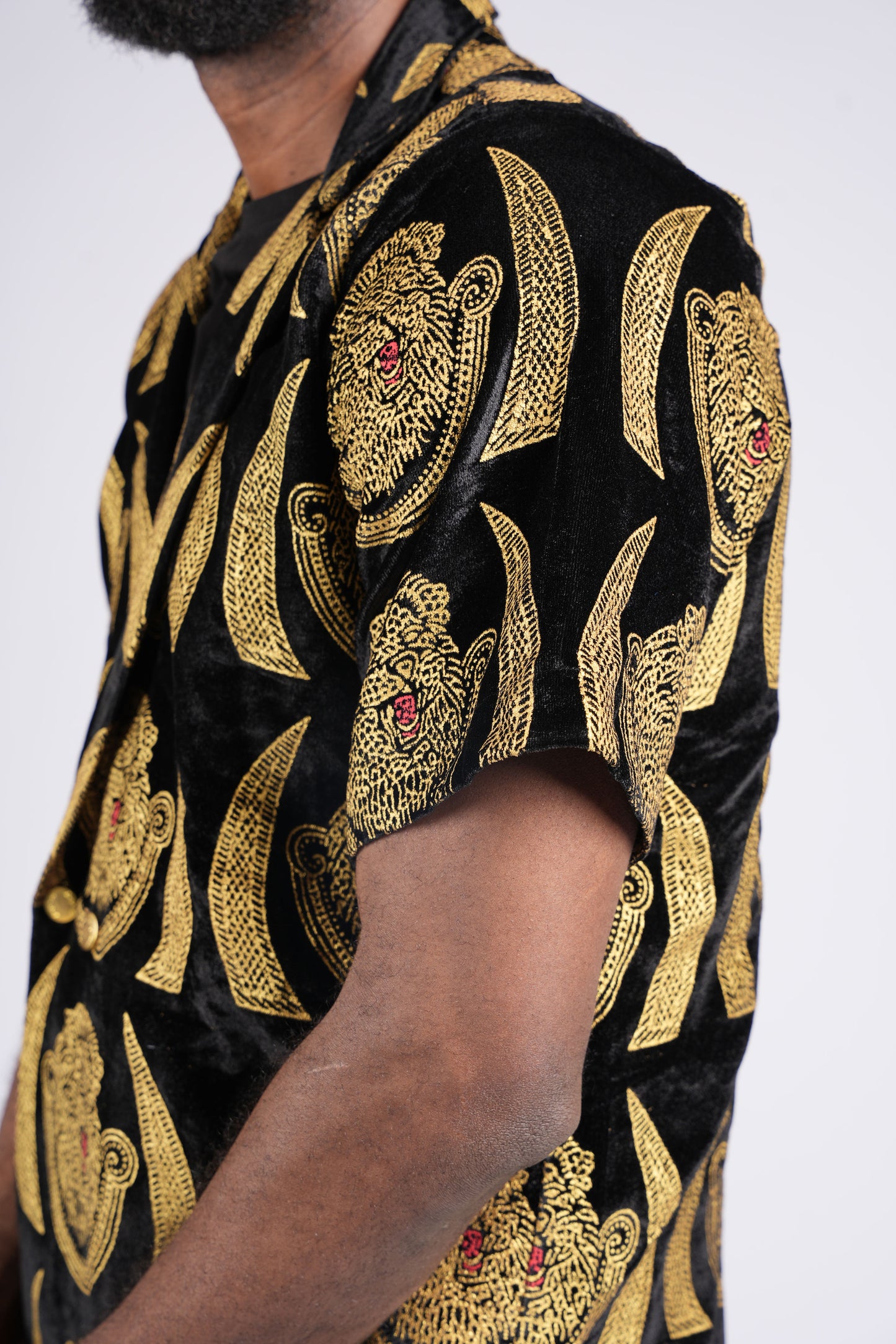 Isi Agu Elephant Tusk Print Shirt | Contemporary Luxury Menswear