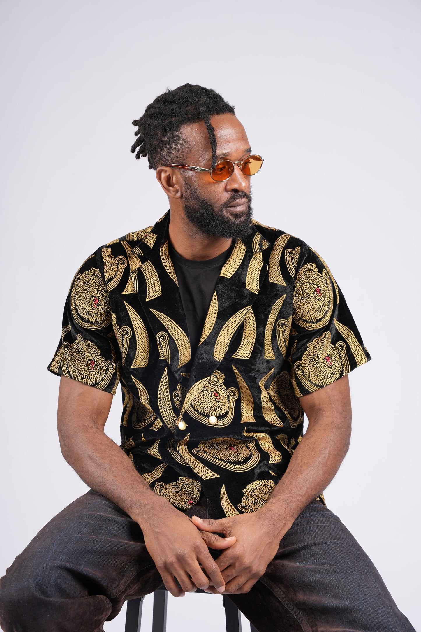 Isi Agu Elephant Tusk Print Shirt | Contemporary Luxury Menswear