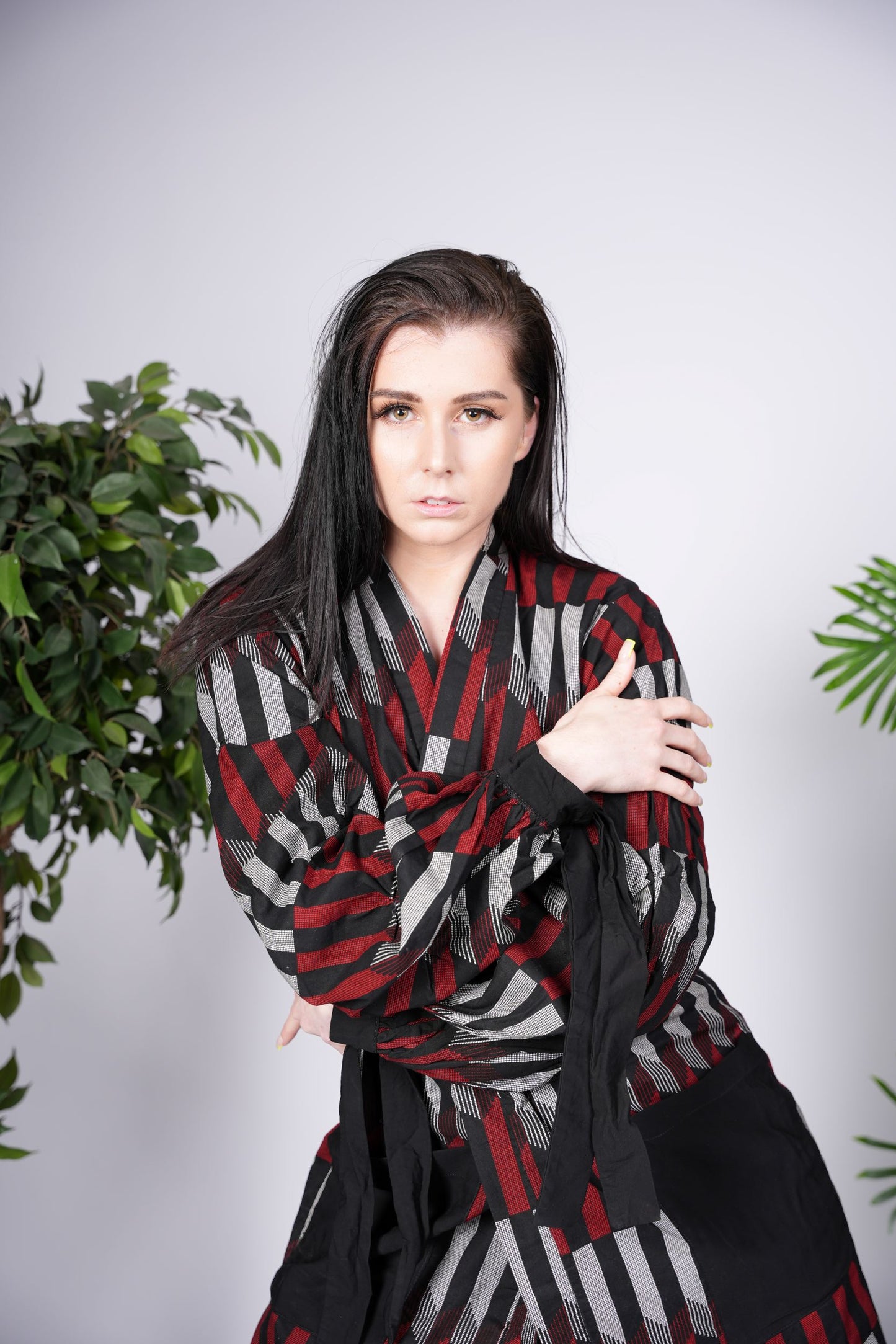 Mud Cloth Ankara Kimono