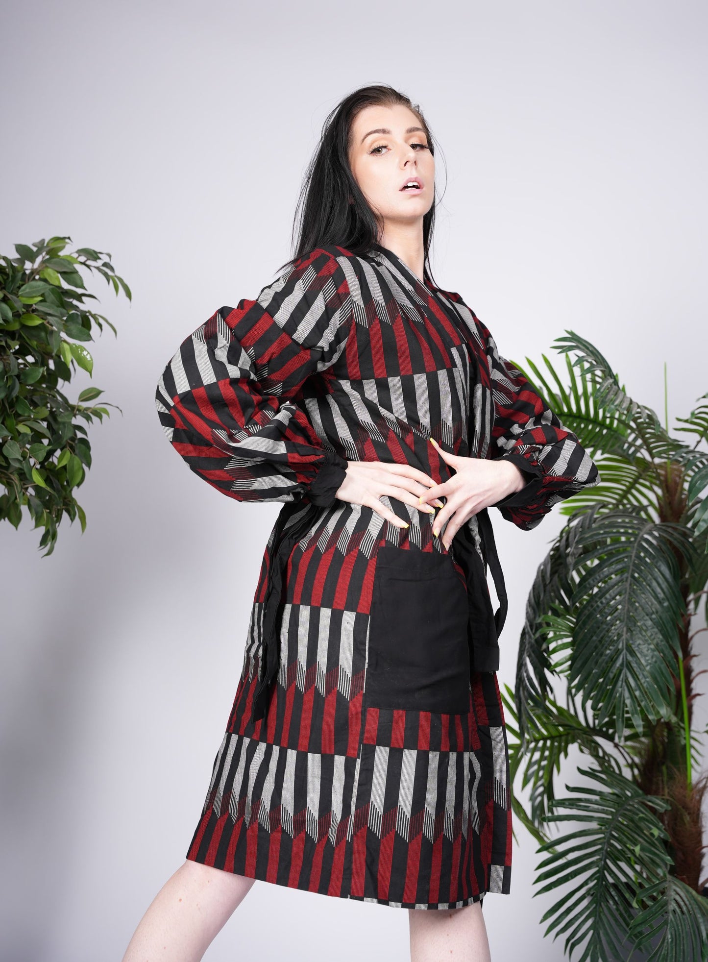 Mud Cloth Ankara Kimono