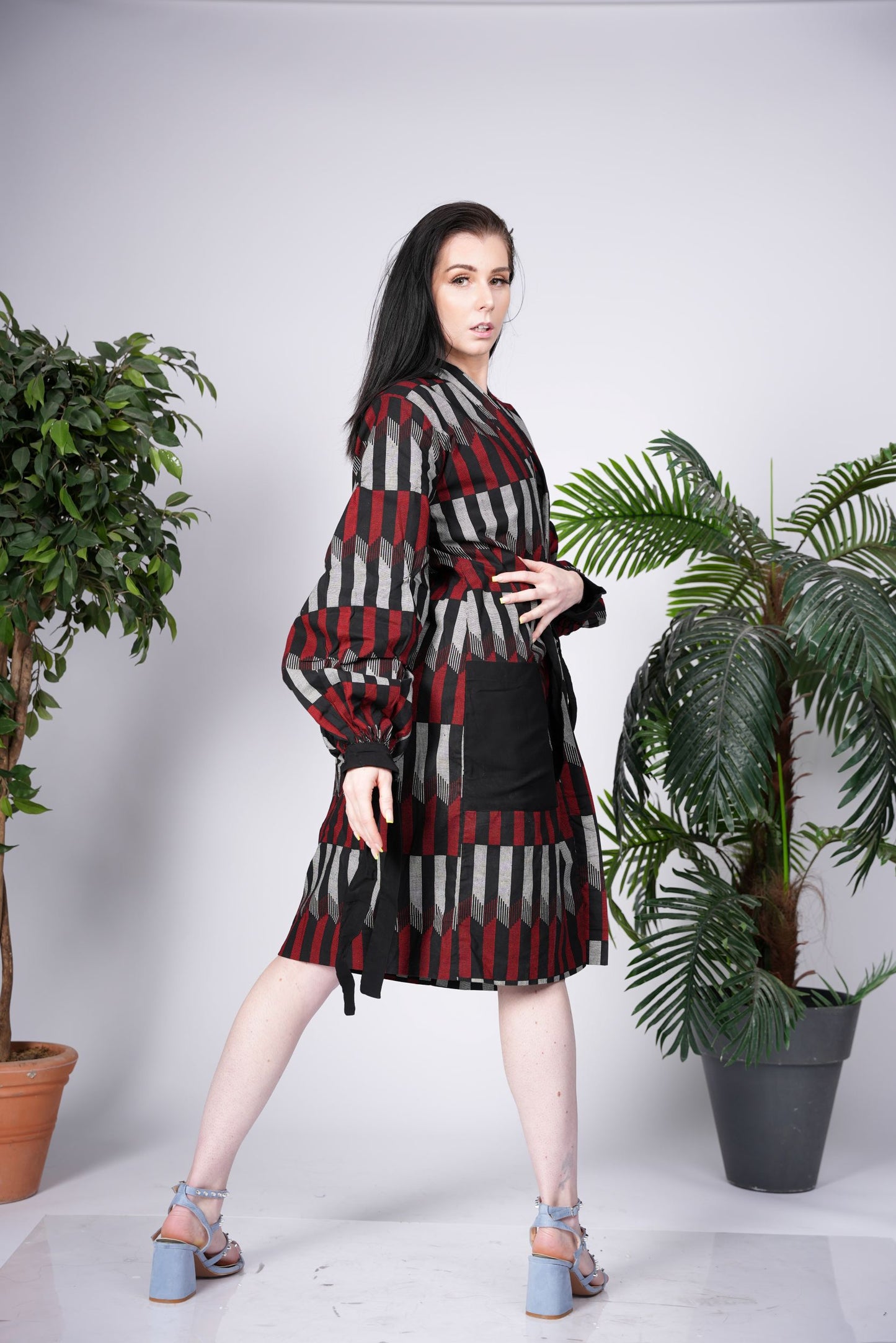 Mud Cloth Ankara Kimono
