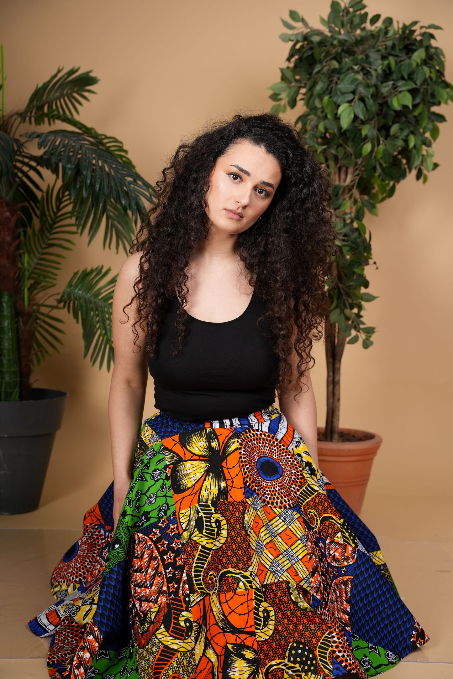 Patch work skirt