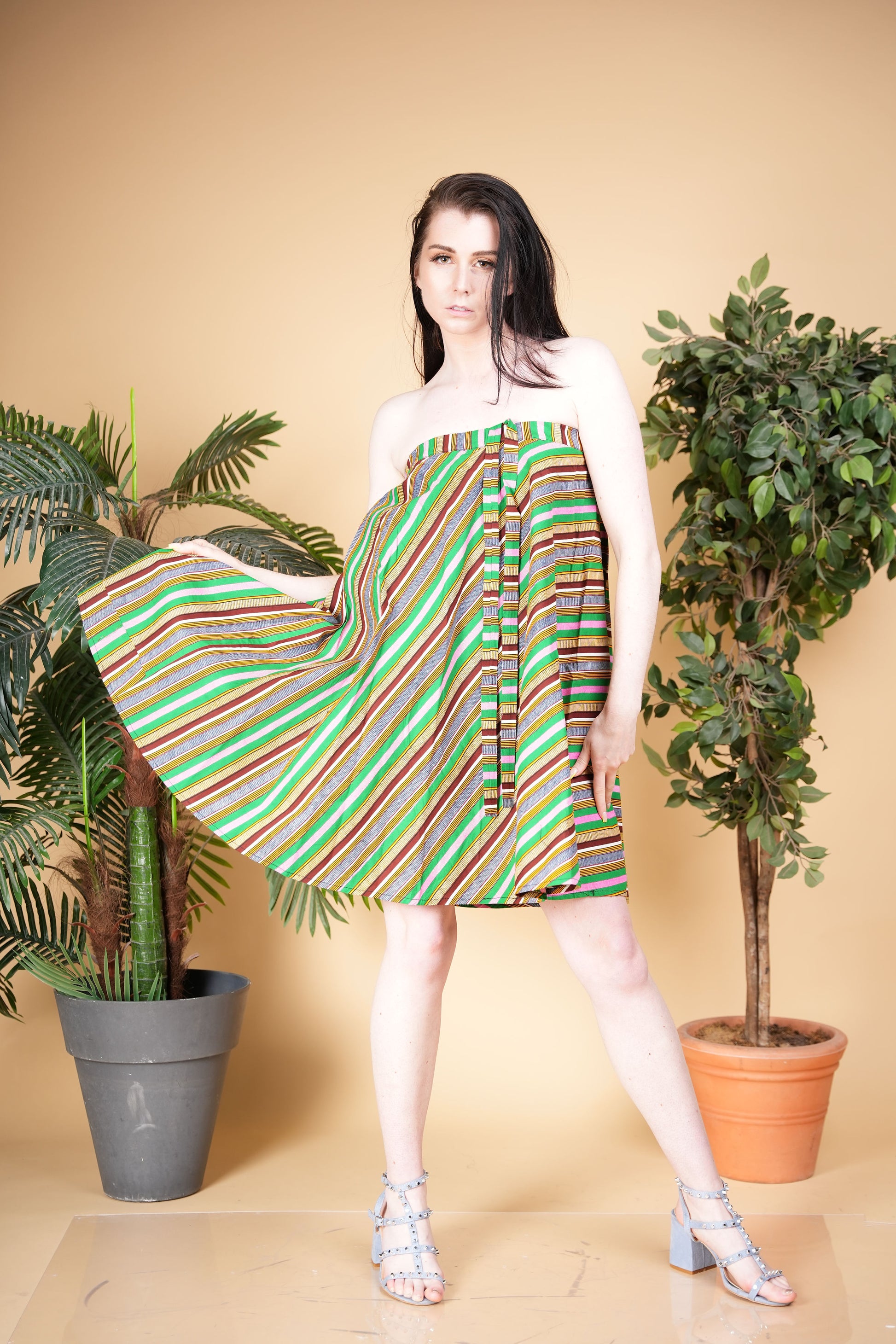 Tube Ankara dress mint-looks Tube Ankara dress mint-looks