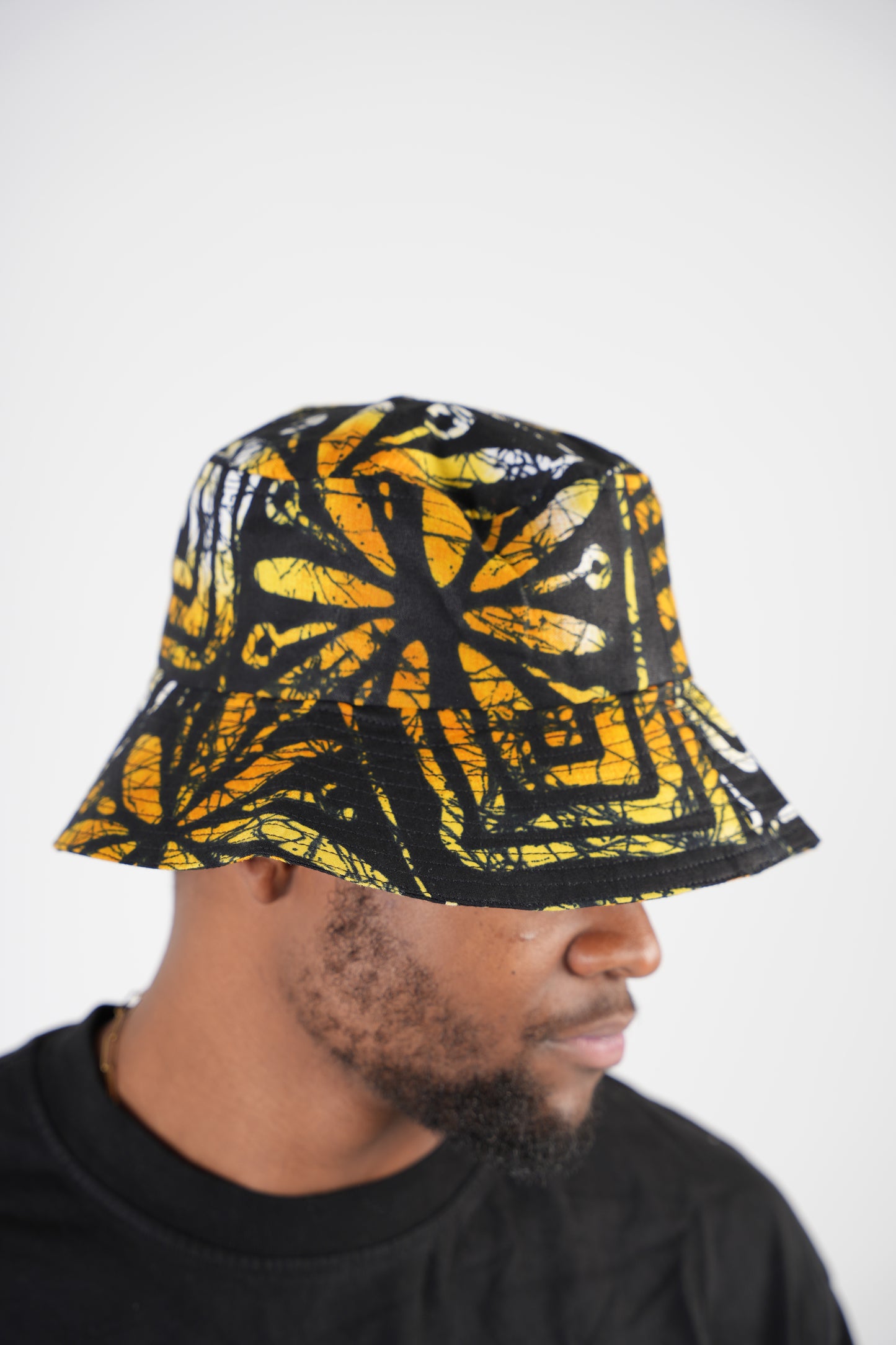 Orange and Black Bucket Hat