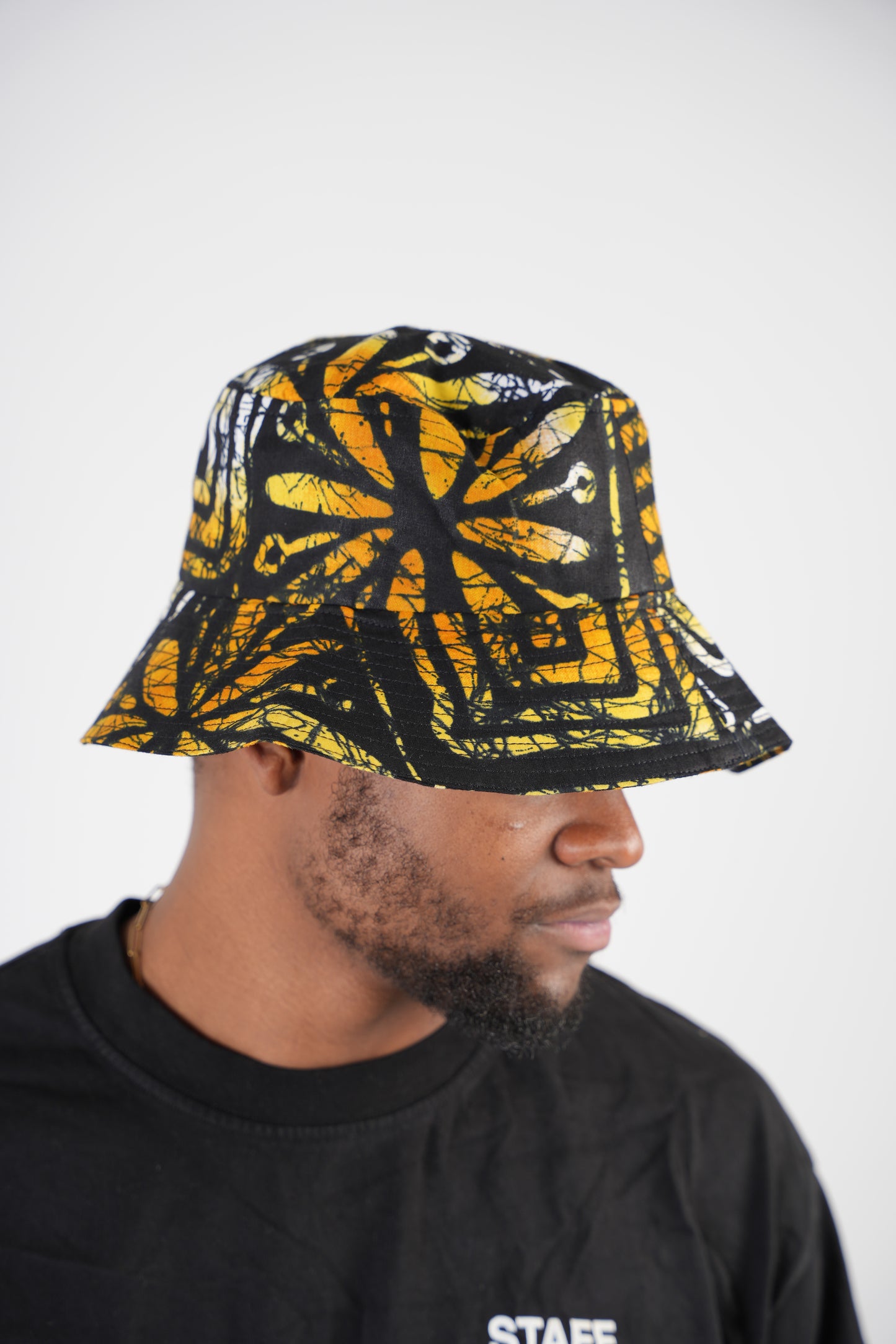 Orange and Black Bucket Hat