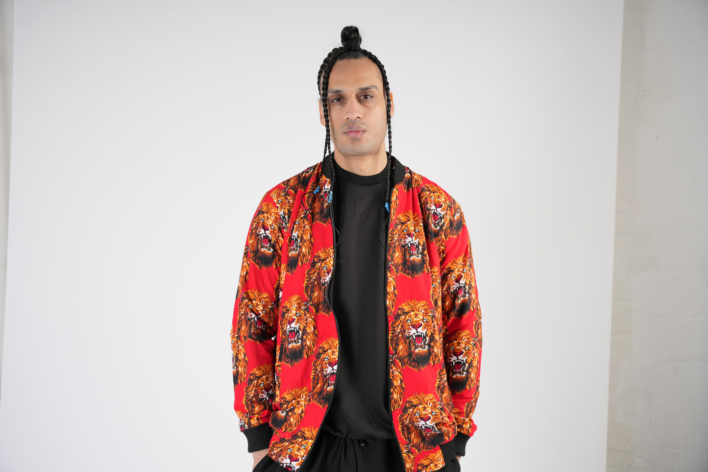 Red Lions Head (ISI AGU) Bomber Jacket Top