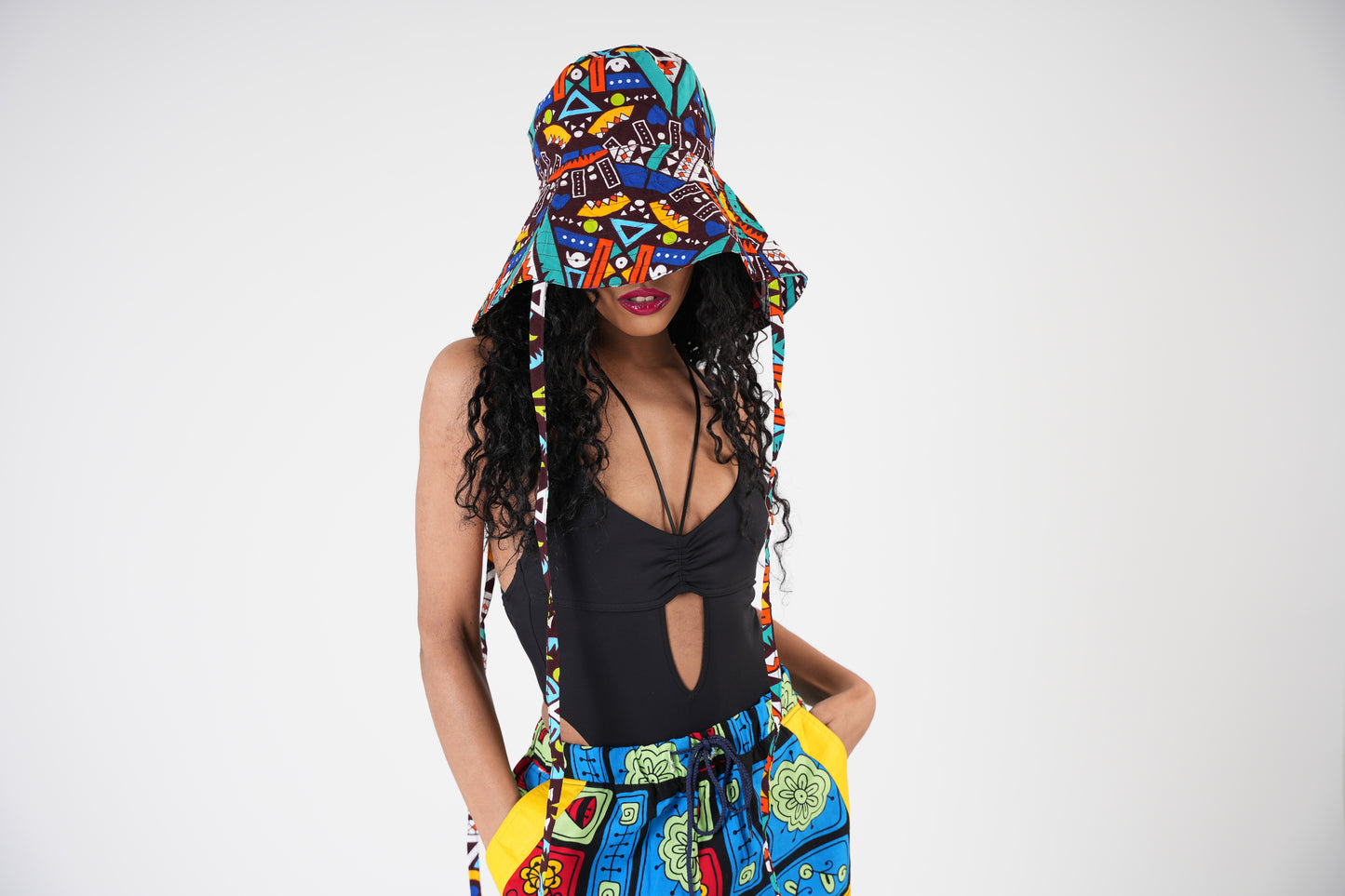 Multi Colour Ankara Bucket Hat