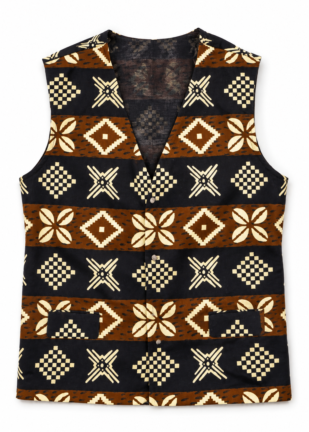 Mud cloth Tribal waistcoat | Contemporary Menswear