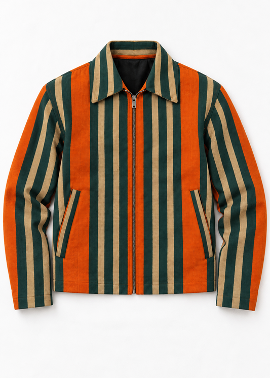 Aso-Oke Bomber Jacket - | Contemporary Streetwear