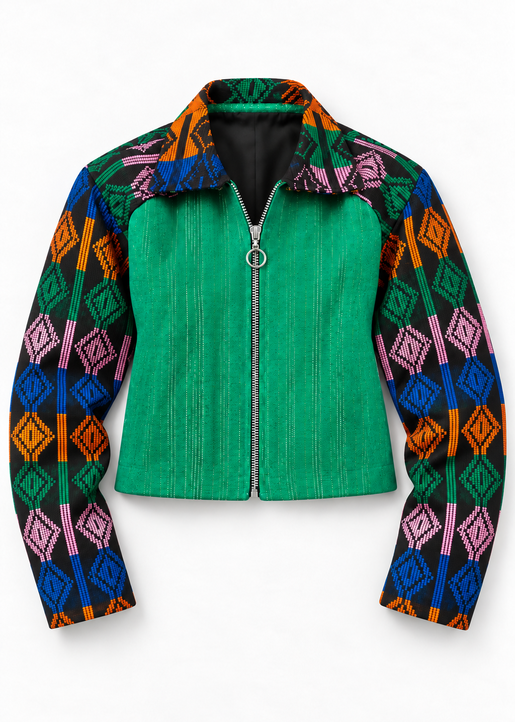 Akwete Mosaic Bomber Jacket | Contemporary Womenswear