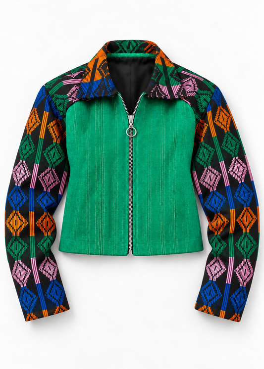 Akwete Mosaic Bomber Jacket | Contemporary Womenswear