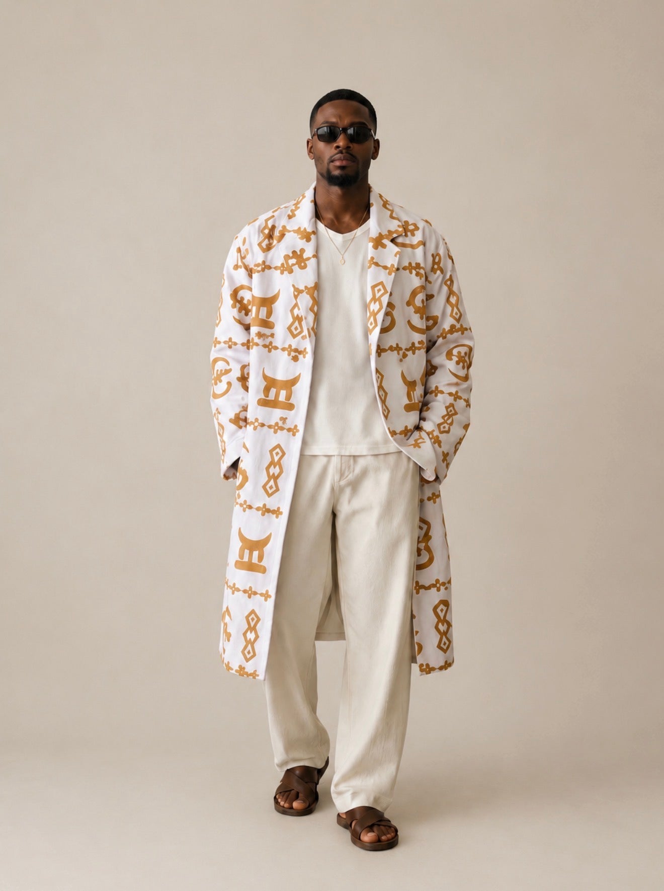 The Aureate Ivory and Gold coat