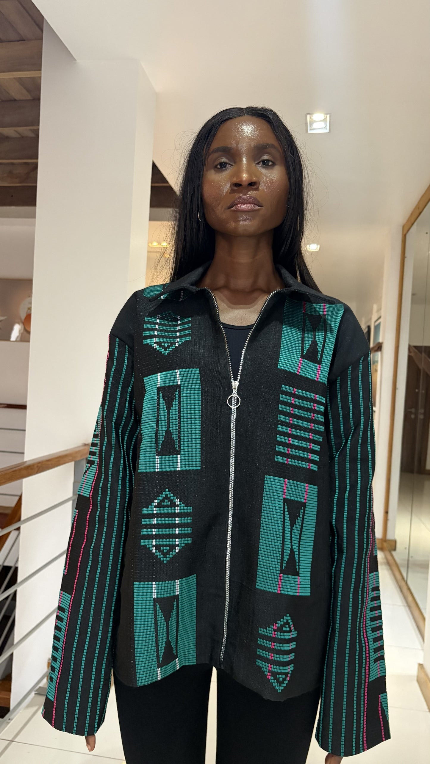 Akwete Bomber Jacket - | Contemporary Streetwear