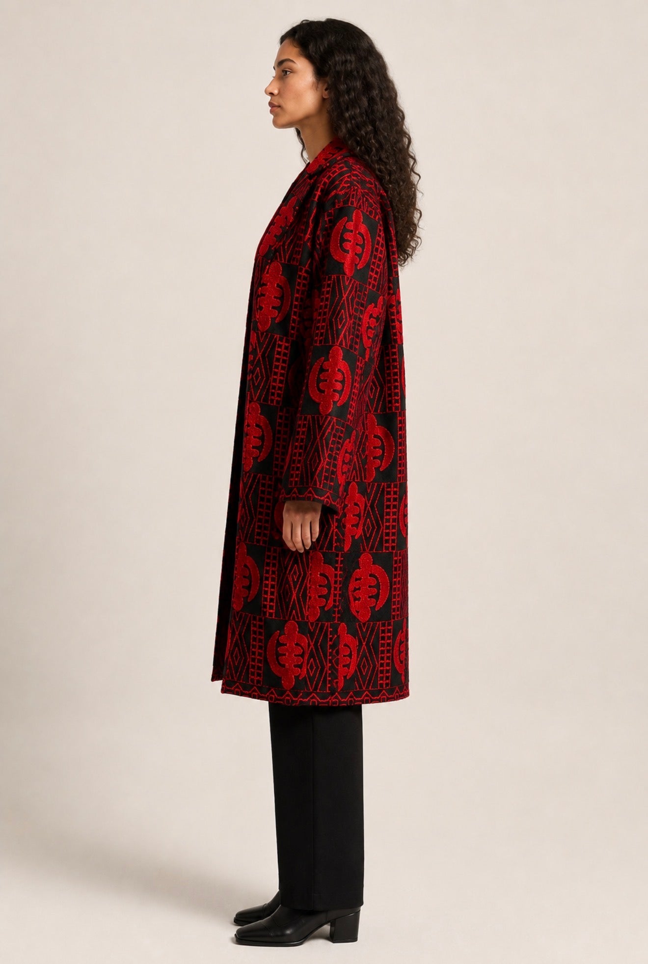 Obsidan Crown Long Jacket - Unisex