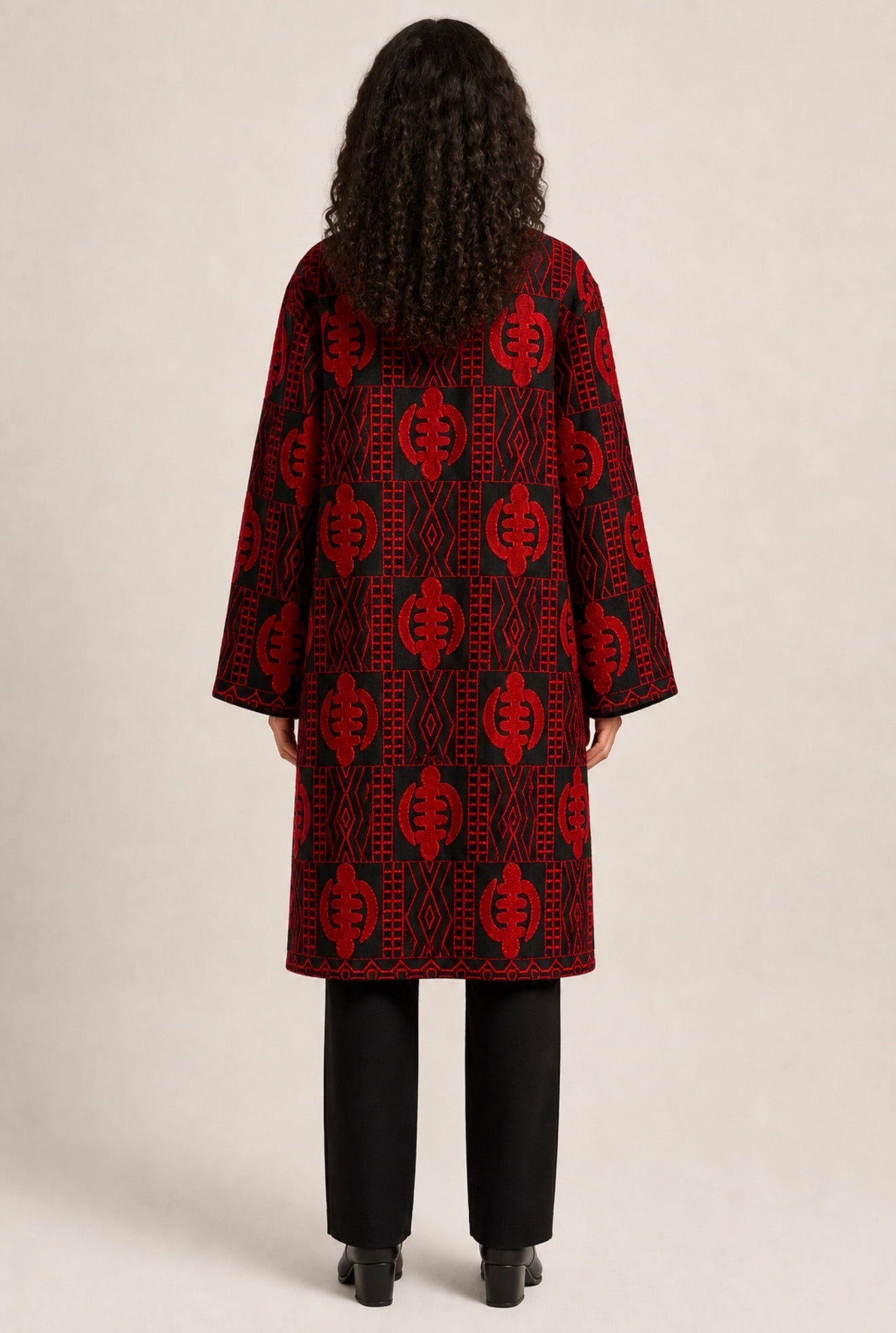 Obsidan Crown Long Jacket - Unisex