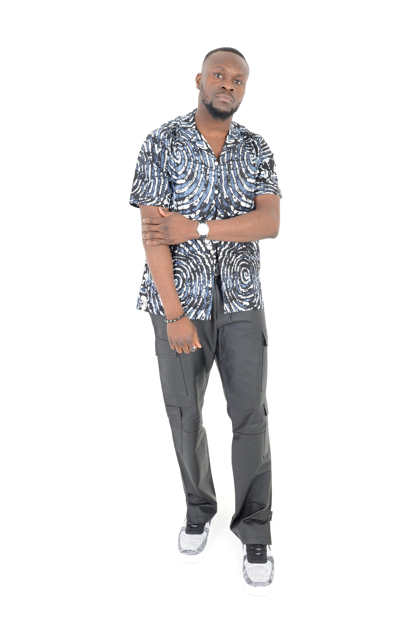 Short Sleeve Ankara Print shirt