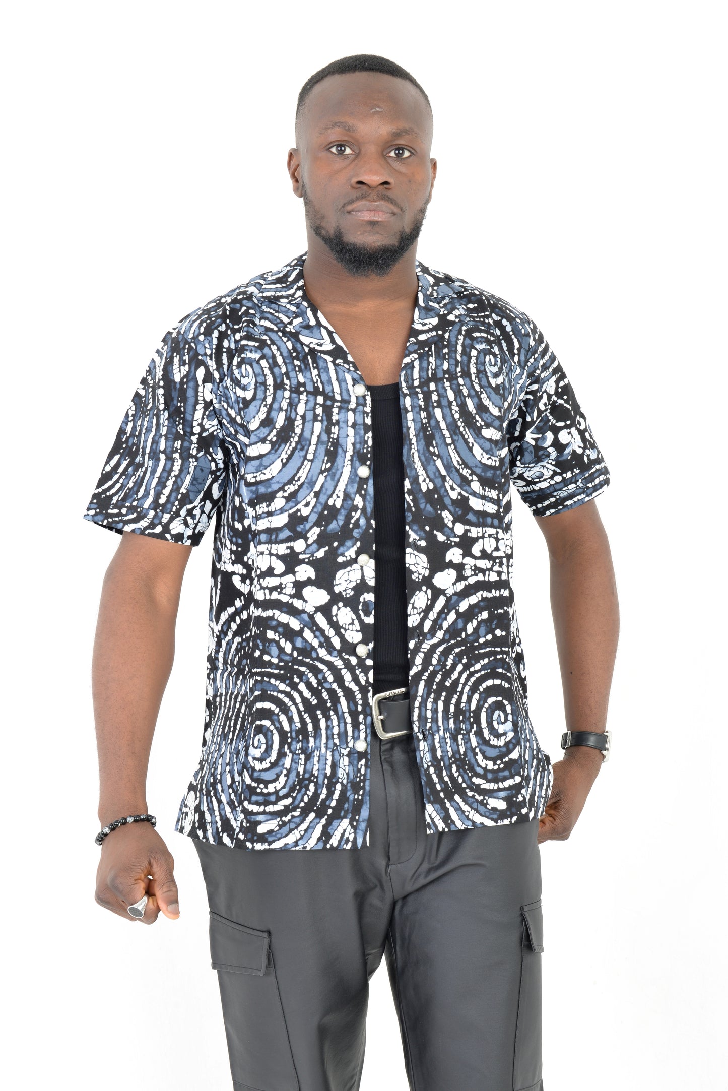 Short Sleeve Ankara Print shirt