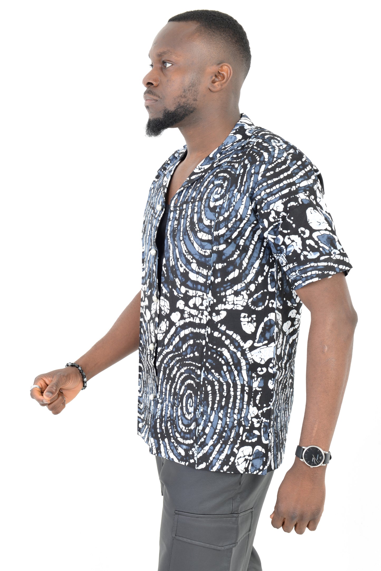 Short Sleeve Ankara Print shirt