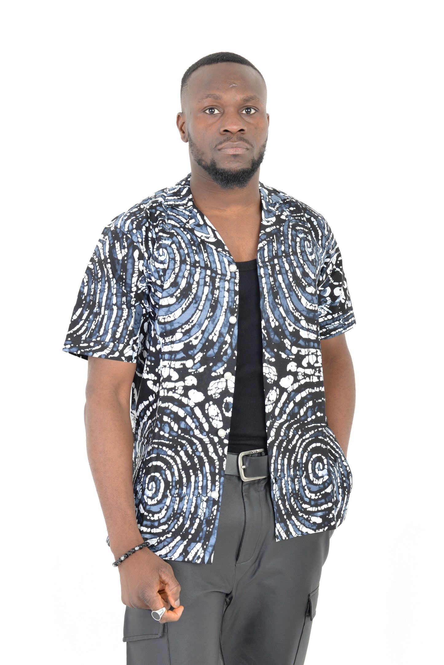 Short Sleeve Ankara Print shirt