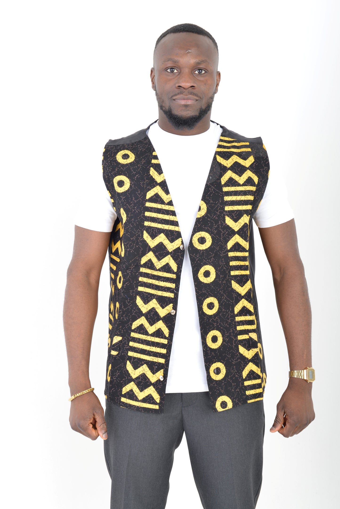 Mud cloth Waistcoat