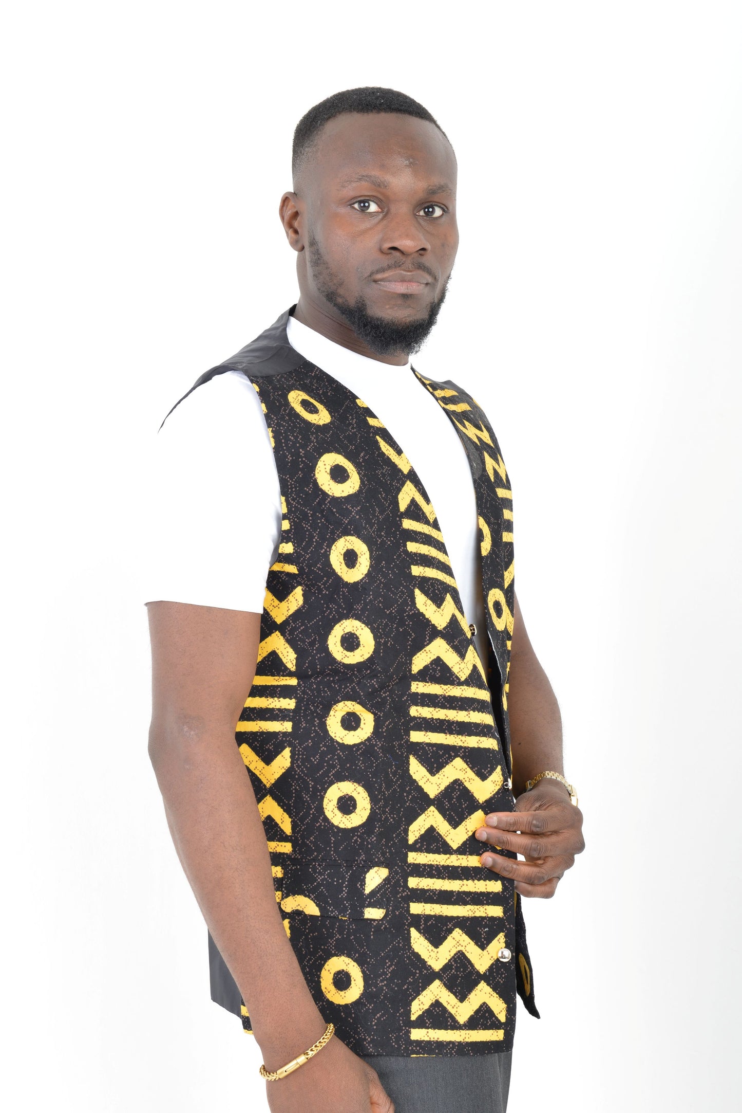 Mud cloth Waistcoat