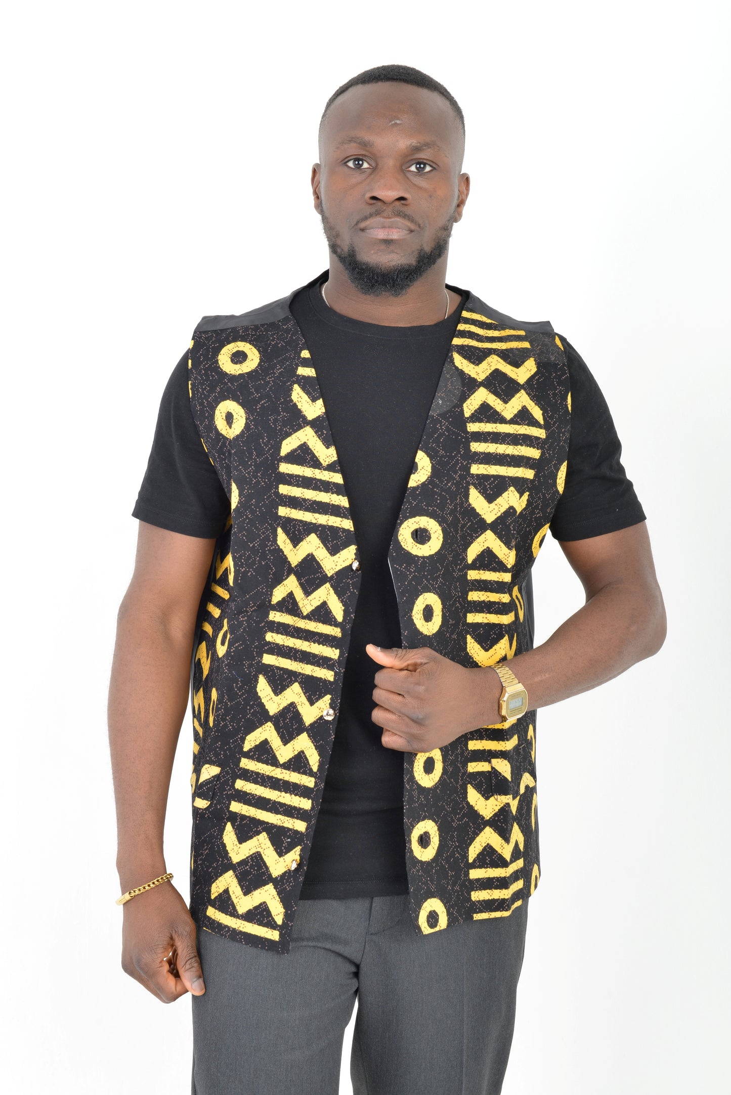 Mud cloth Waistcoat