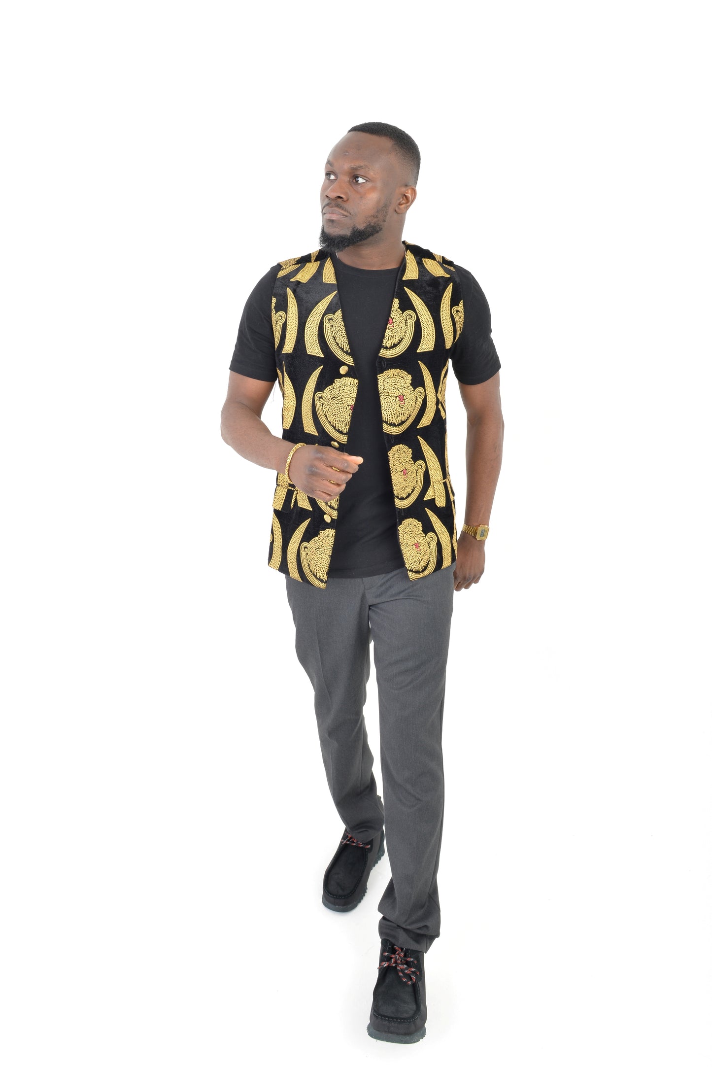 Black Isi-Agu waistcoat