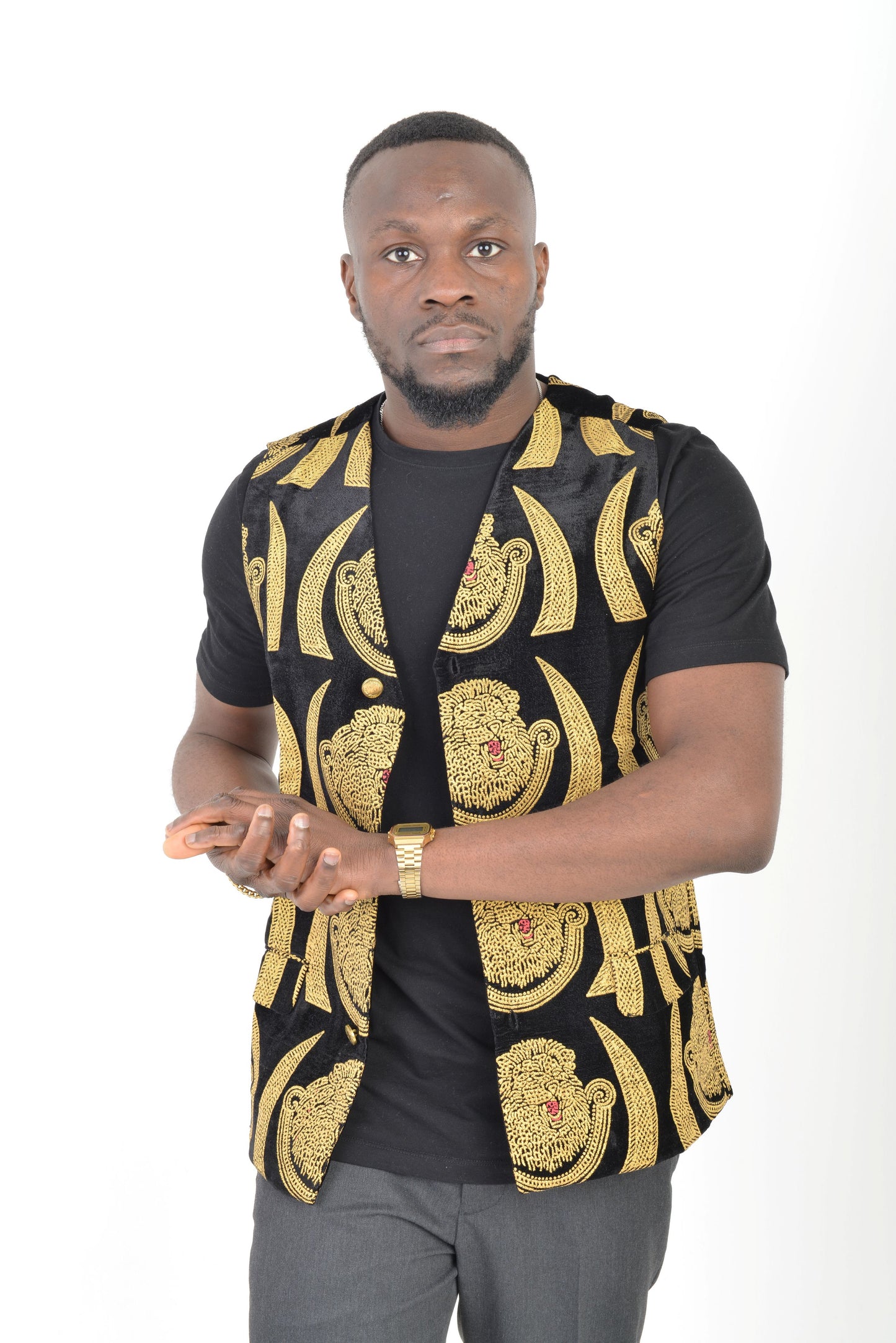 Black Isi-Agu waistcoat