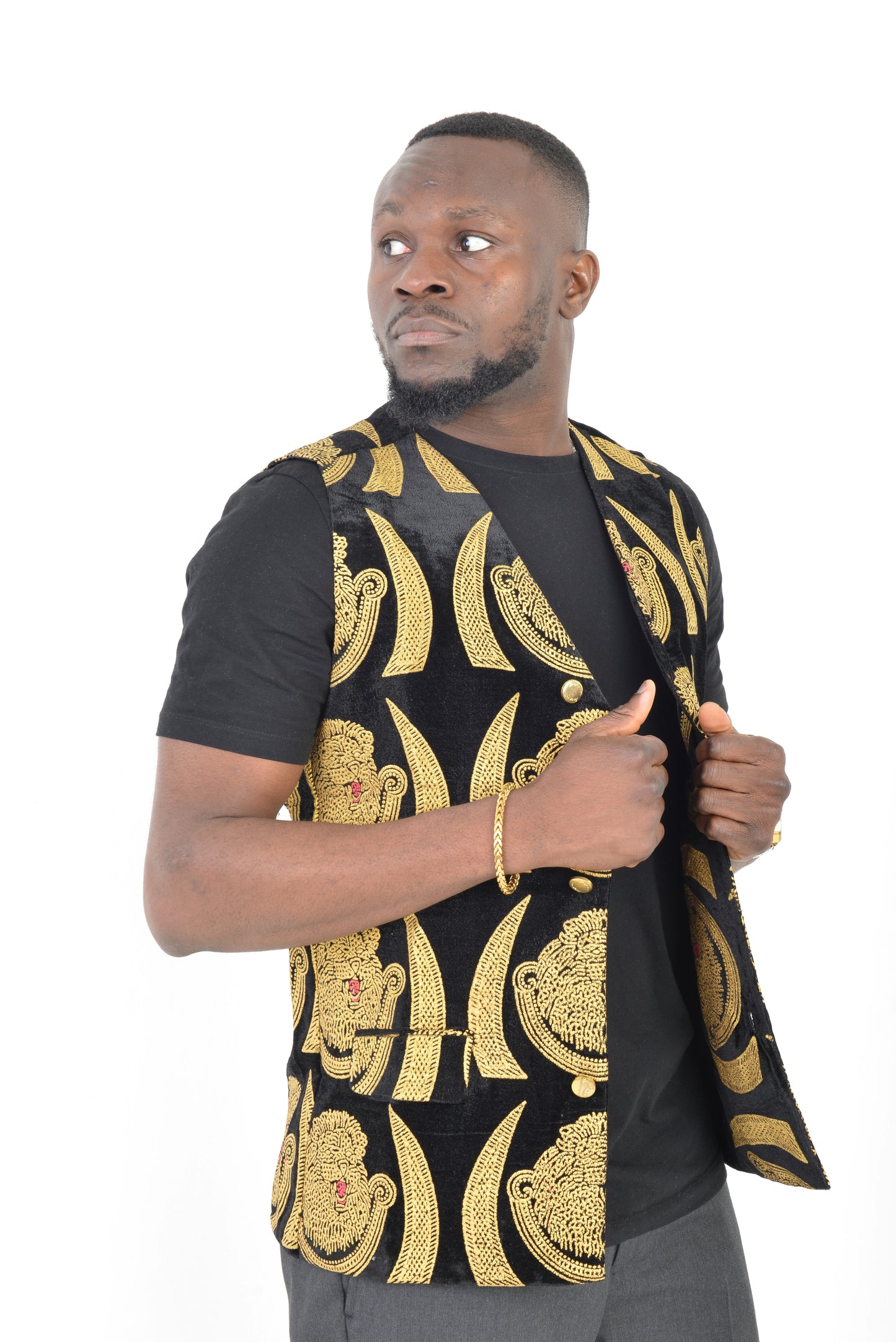 Black Isi-Agu waistcoat