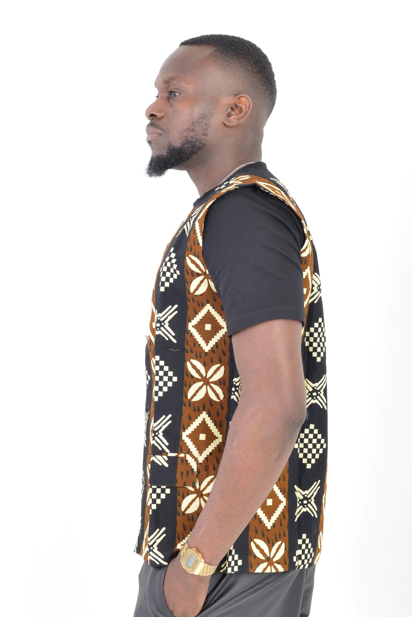 Mud cloth Tribal waistcoat