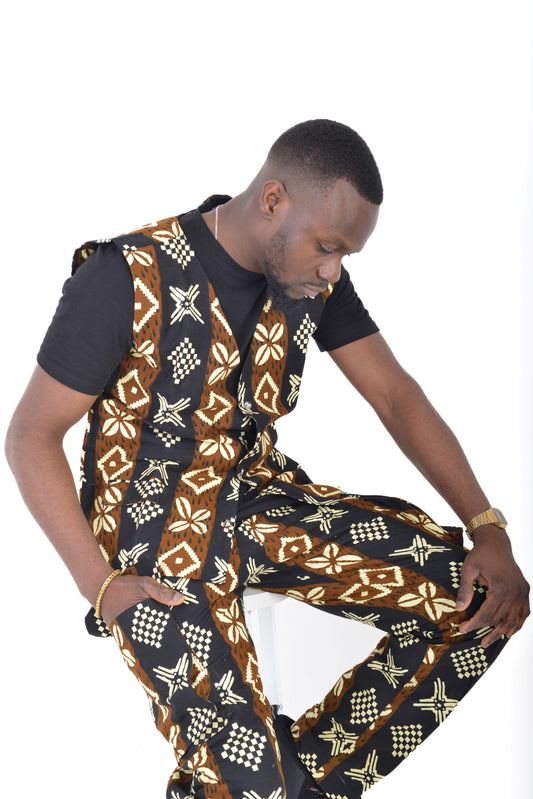 Ankara Mud Cloth Combat Trouser