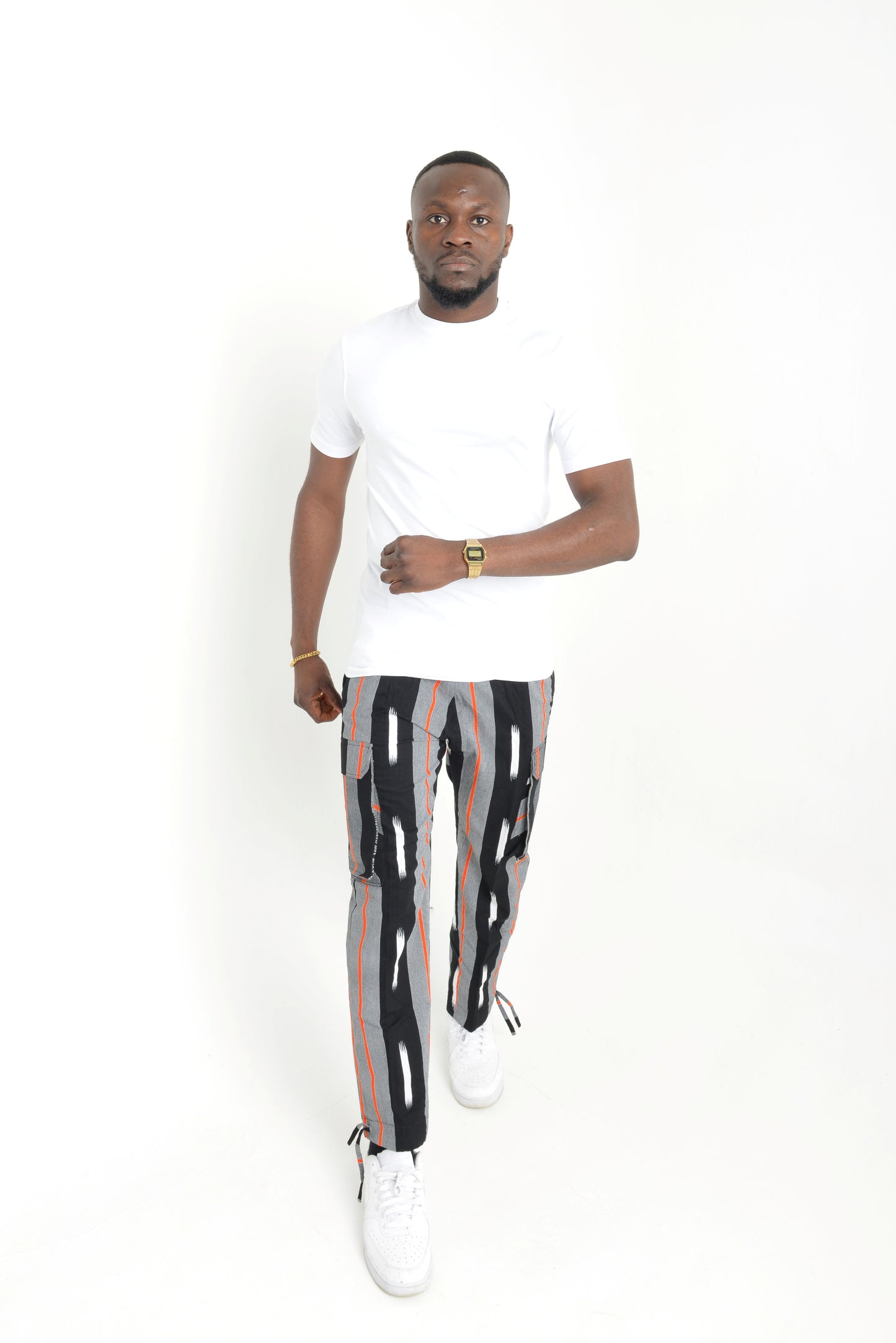 Cargo Trouser with Tribal stripes