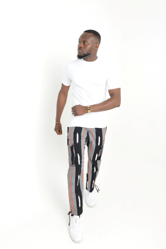 Cargo Trouser with Tribal stripes