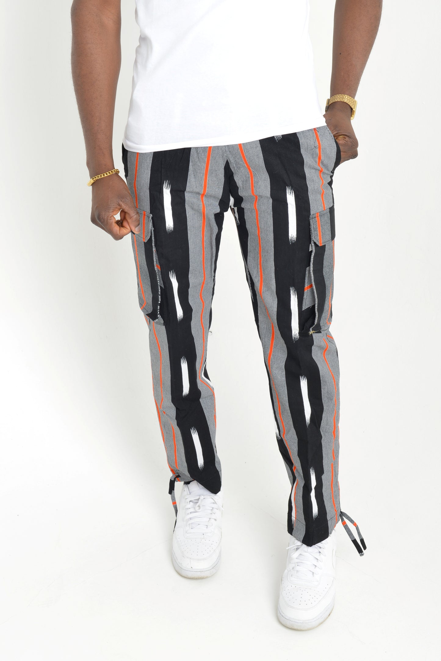 Cargo Trouser with Tribal stripes