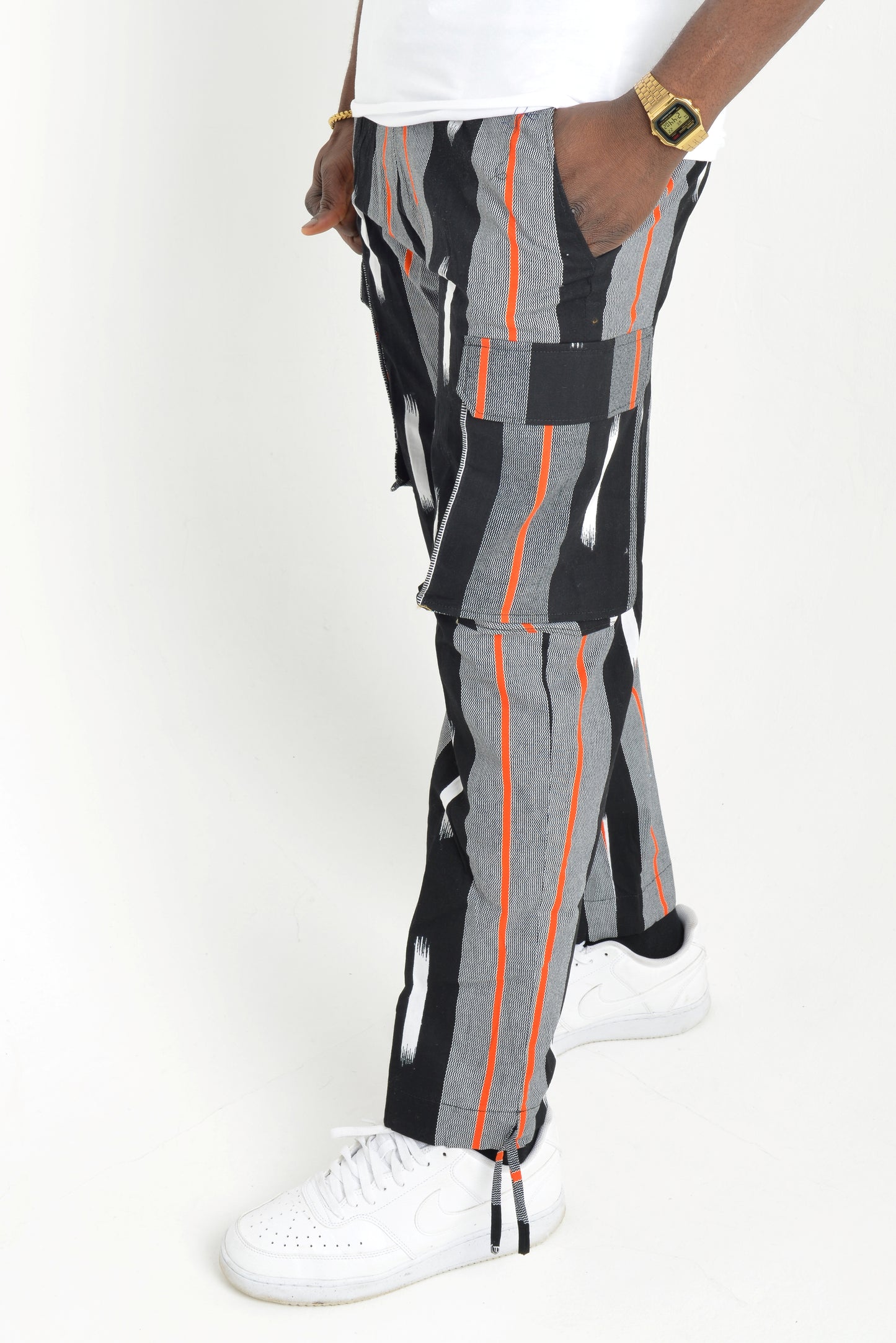 Cargo Trouser with Tribal stripes