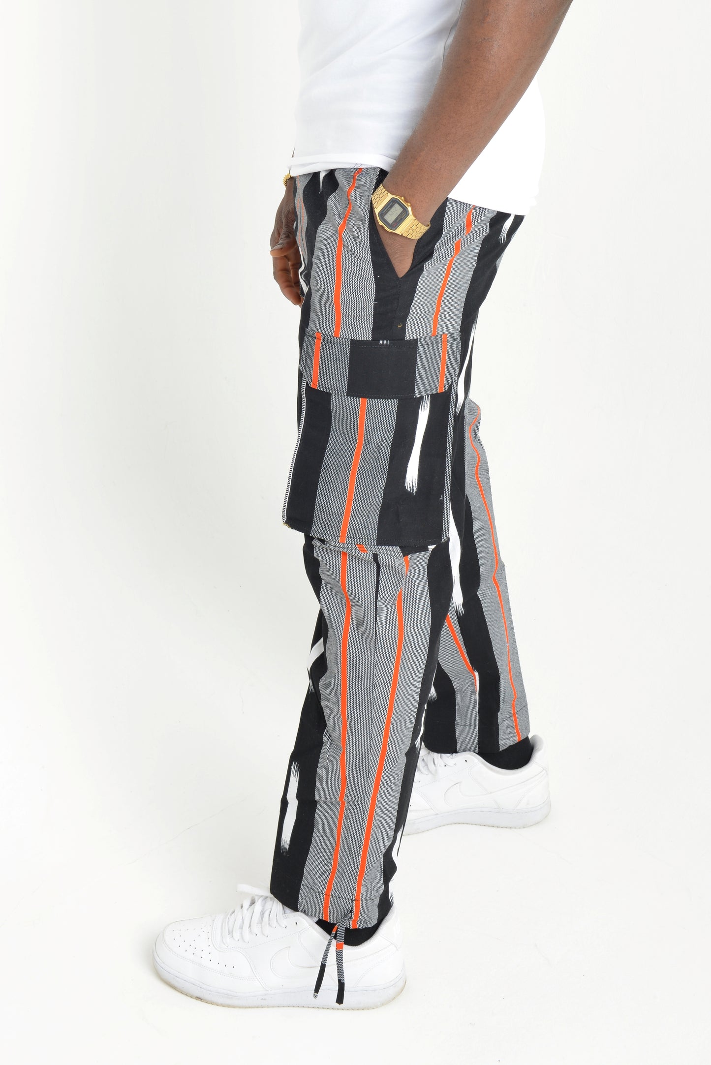 Cargo Trouser with Tribal stripes