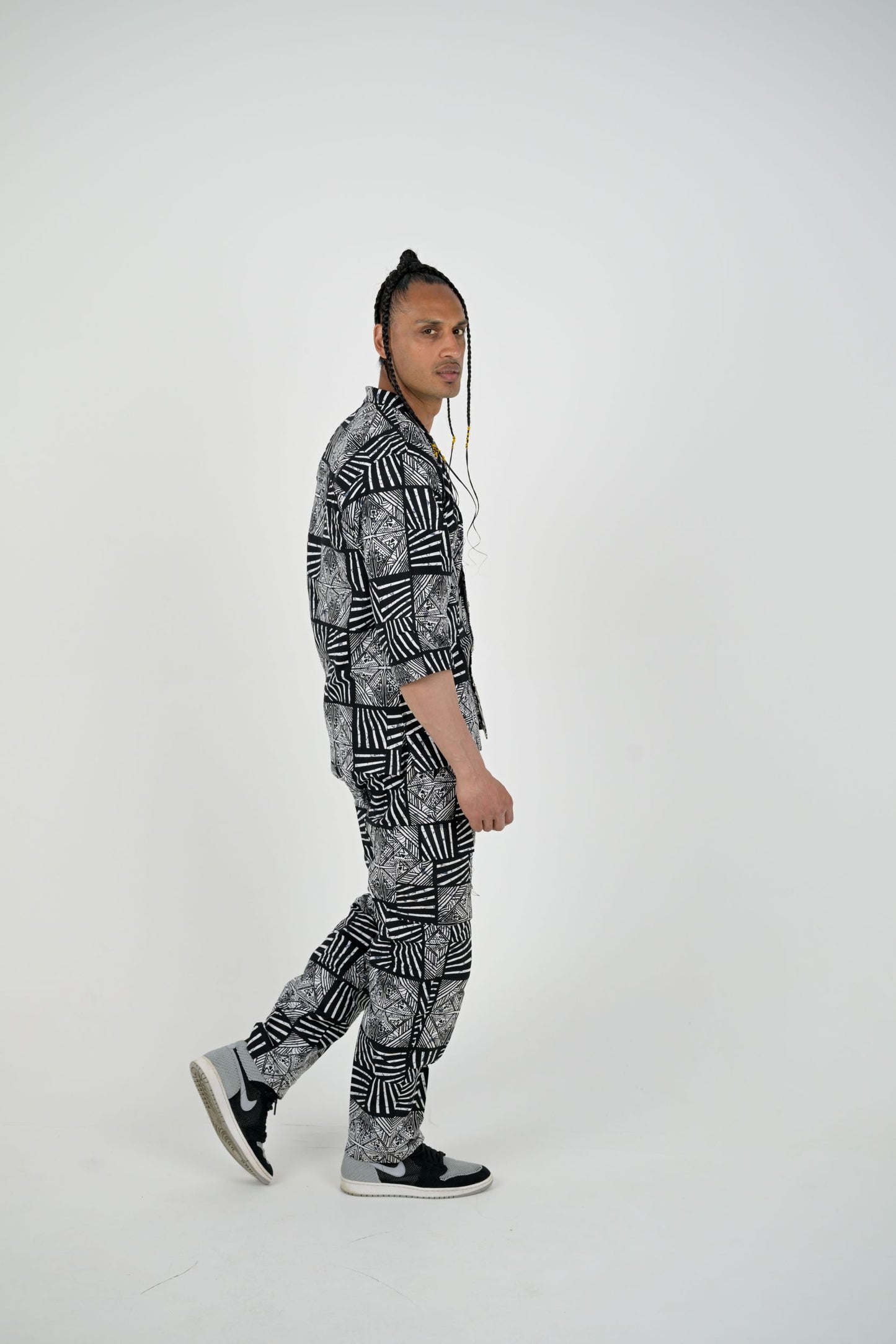 Monochrome Geometric Co-Ord Set | Contemporary Streetwear