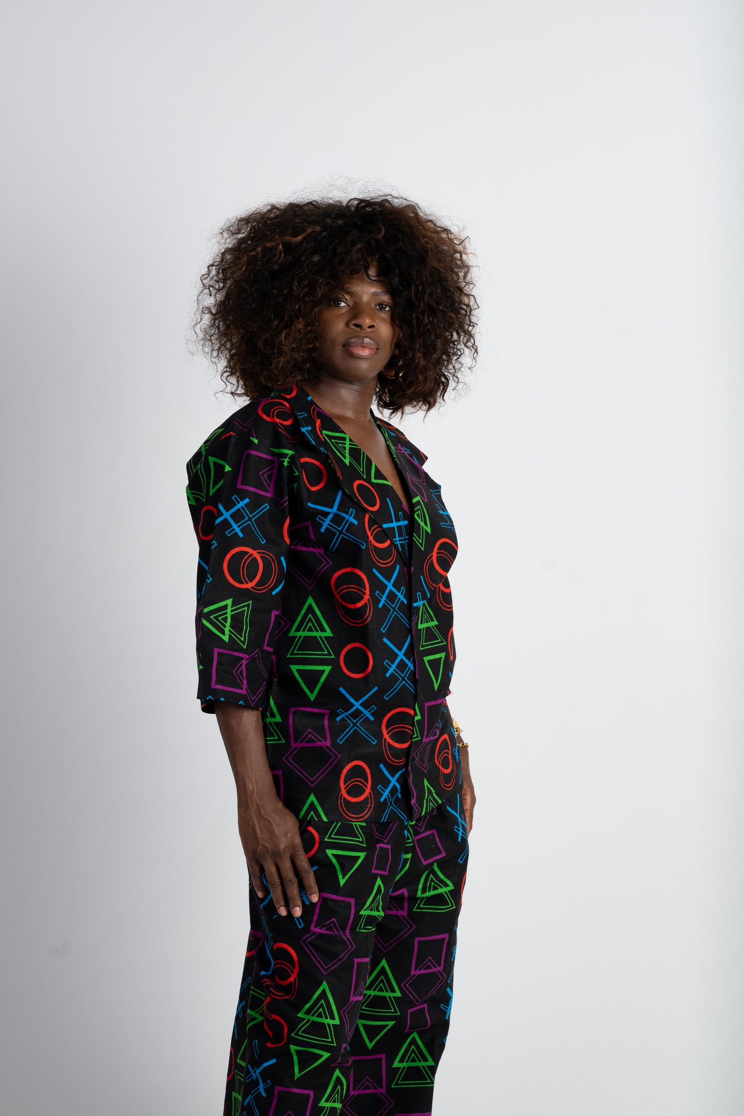Play Suit  Two-Piece Set – Blazer & Wide-Leg Trousers