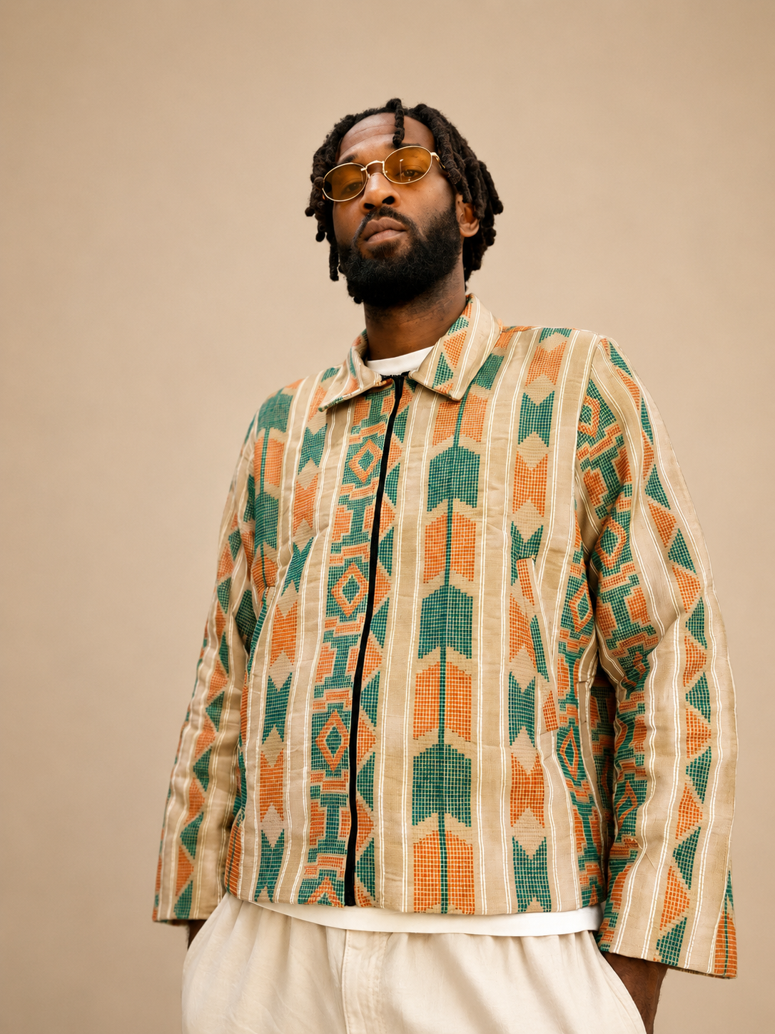 Nomad Weave Akwete Jacket | Luxury Streetwear