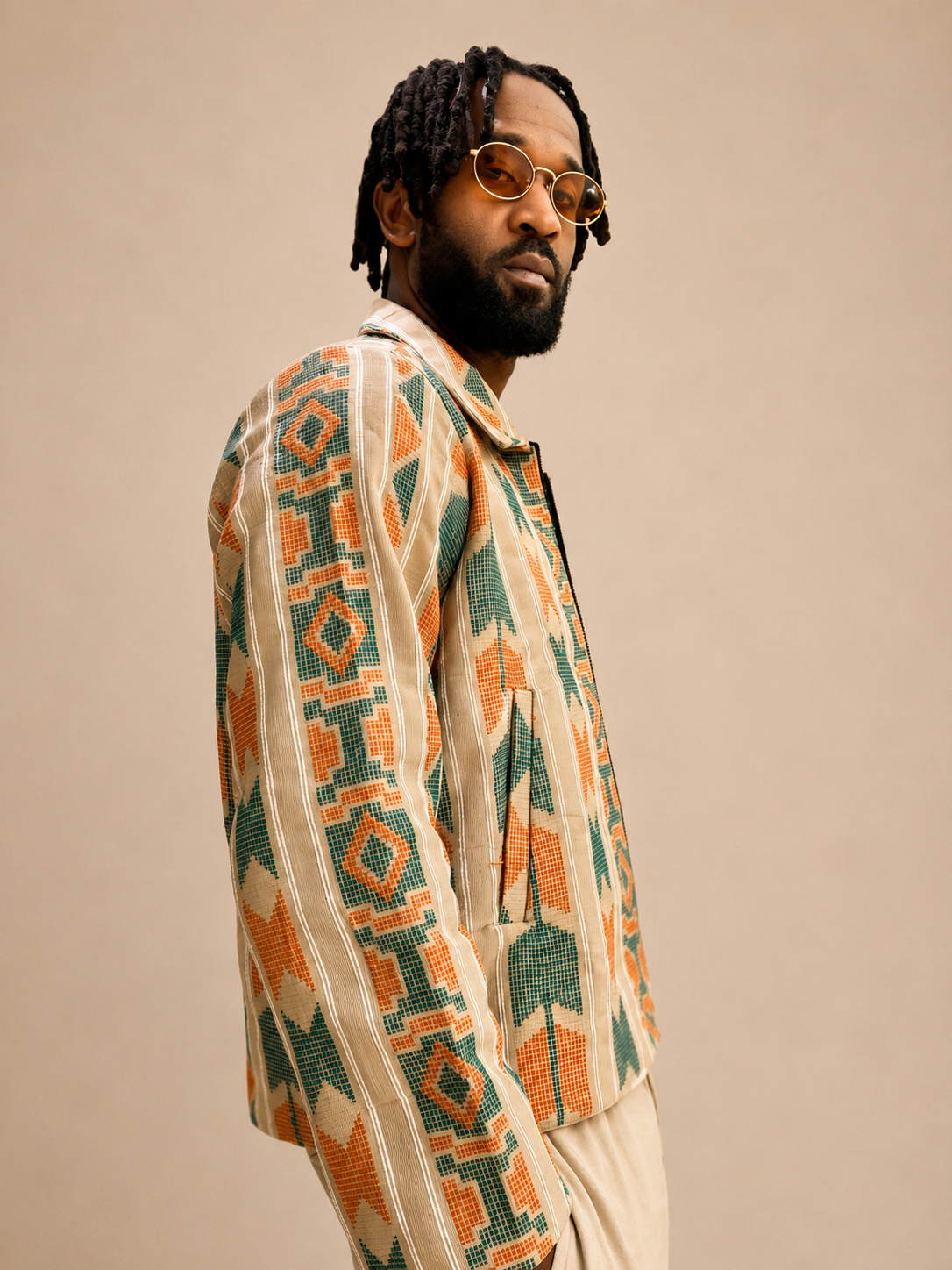 Nomad Weave Akwete Jacket | Luxury Streetwear