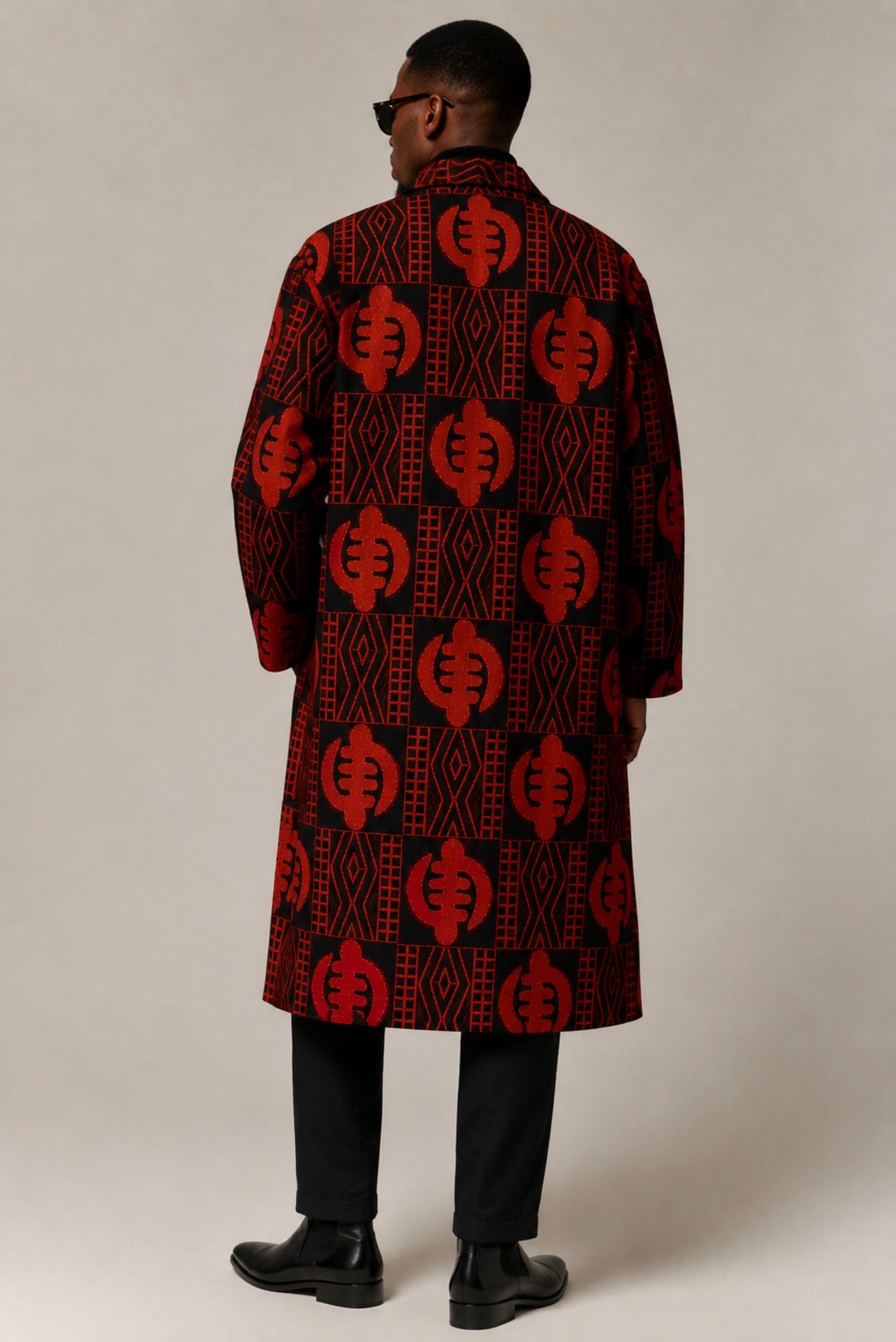 Obsidan Crown Long Jacket - Unisex