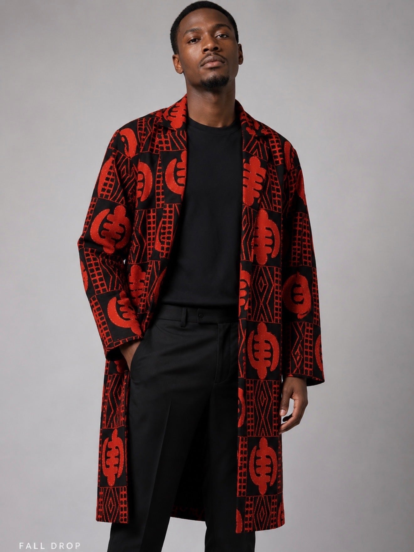 Obsidan Crown Long Jacket - Unisex
