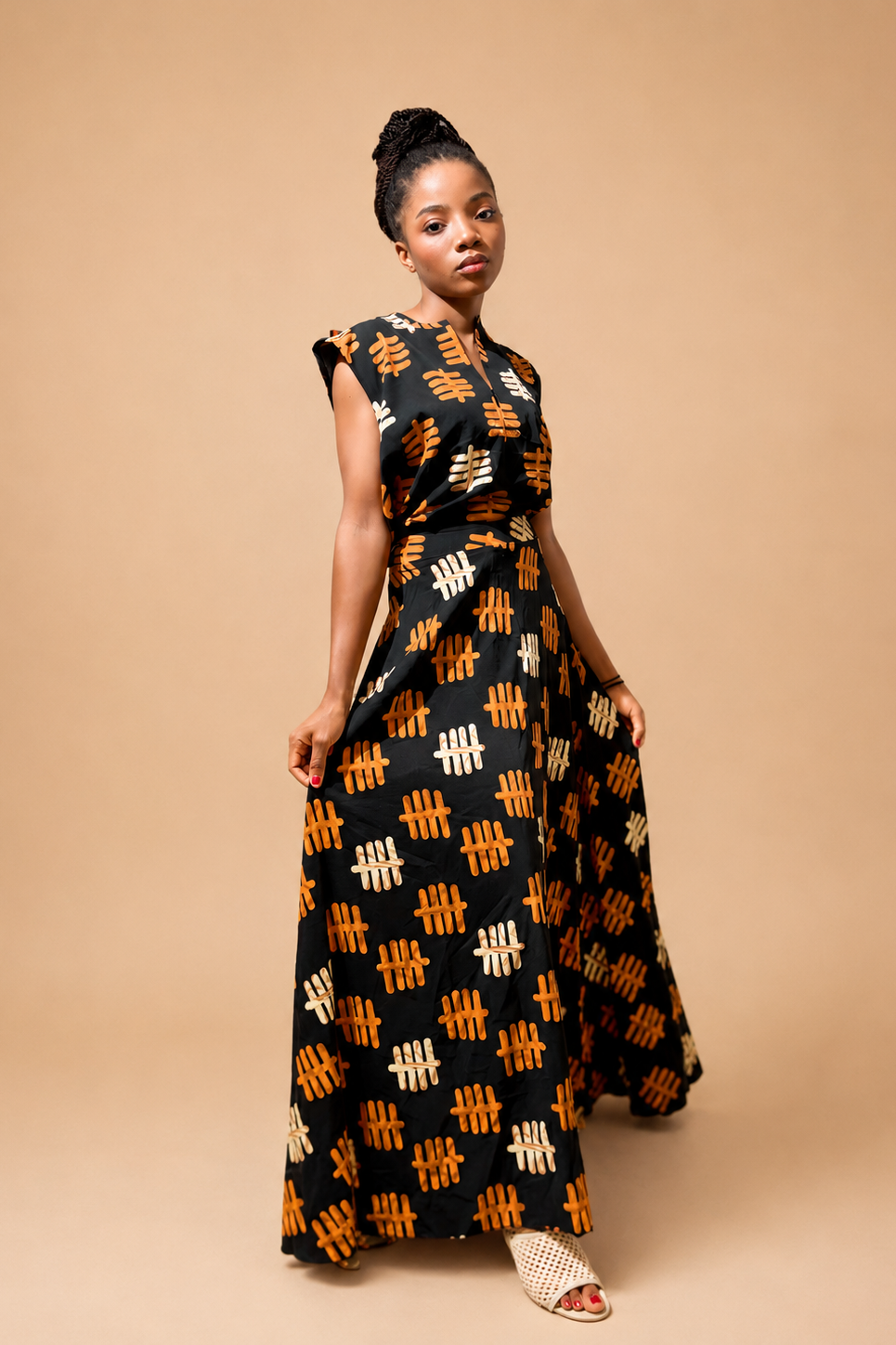Tribal Tally Maxi Skirt | Contemporary Statement Womenswear