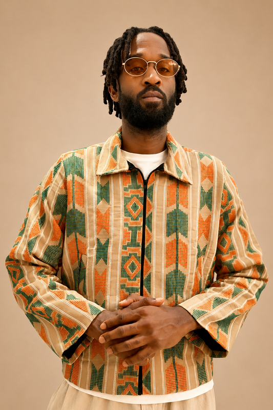 Nomad Weave Akwete Jacket | Luxury Streetwear
