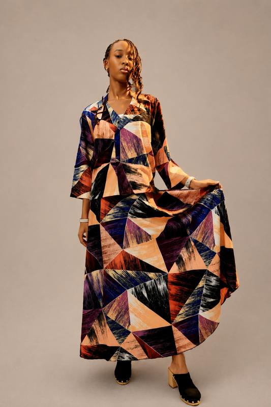 Canvas Flow Maxi Skirt | Contemporary Artistic Womenswear