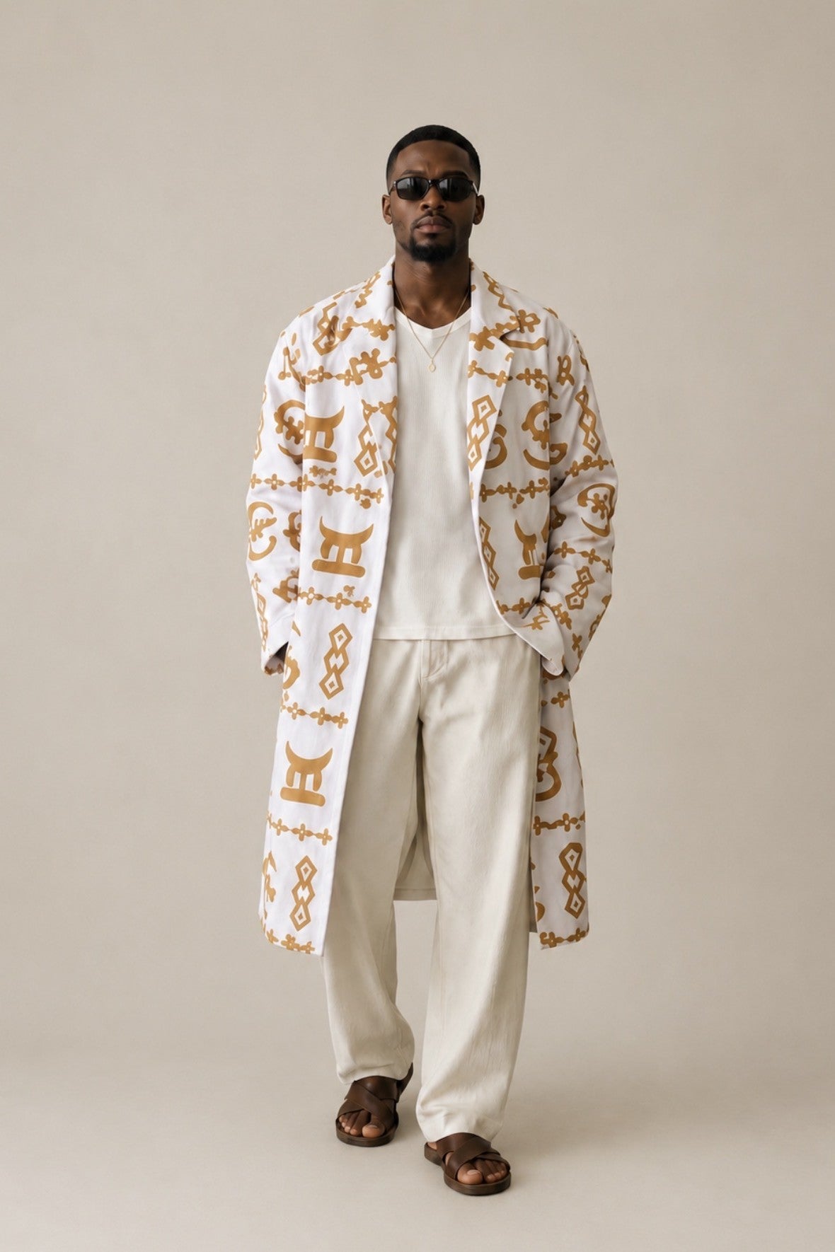 The Aureate Ivory and Gold coat