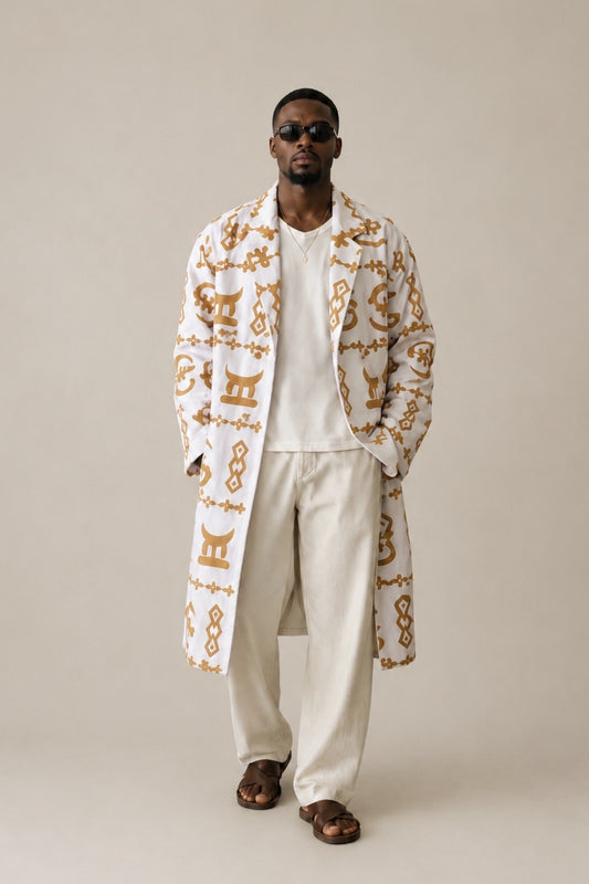 The Aureate Ivory and Gold coat